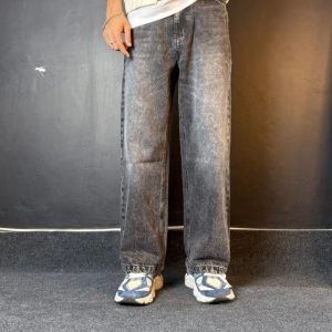 Denim Baggy Pant Ash Black