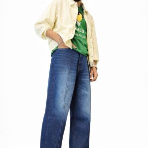 Denim Full Baggy Pant ( Deep Blue )